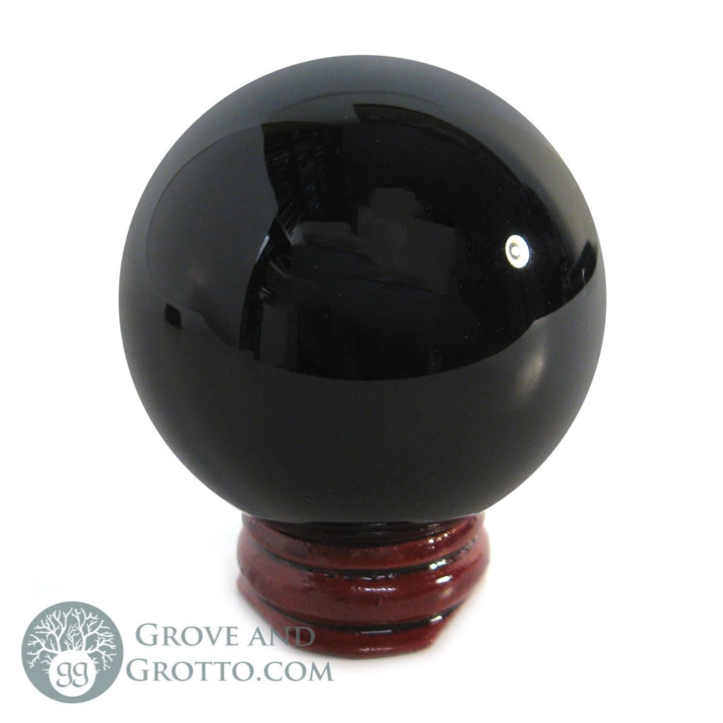Black Crystal Ball (50 mm) - Grove and Grotto